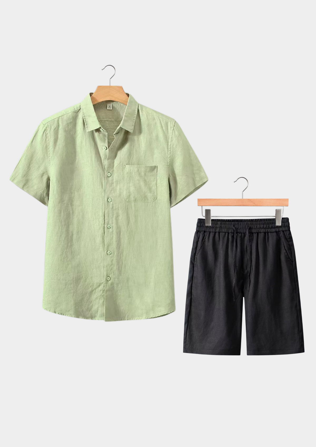 Dolcevita Shortsleeve Summer Set - Mint Green/black | Auremmont