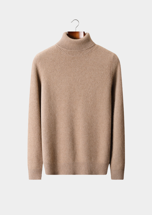 Pure Cashmere Beige Essential Rollneck | Auremmont