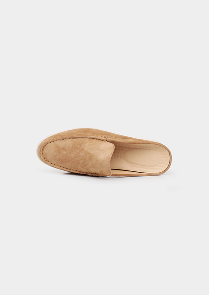 Caramel Marina Suede Slipper | Auremmont