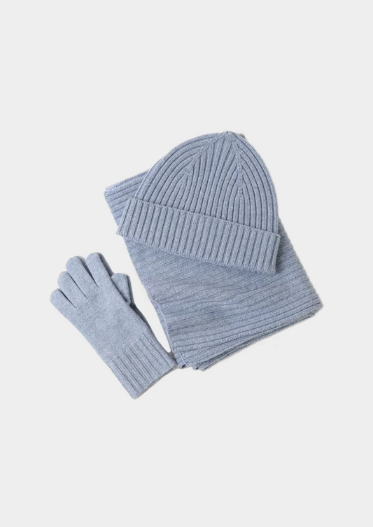 Pure Extra-Fine Merino Wool Wintertime Essentials - Light Blue | Auremmont