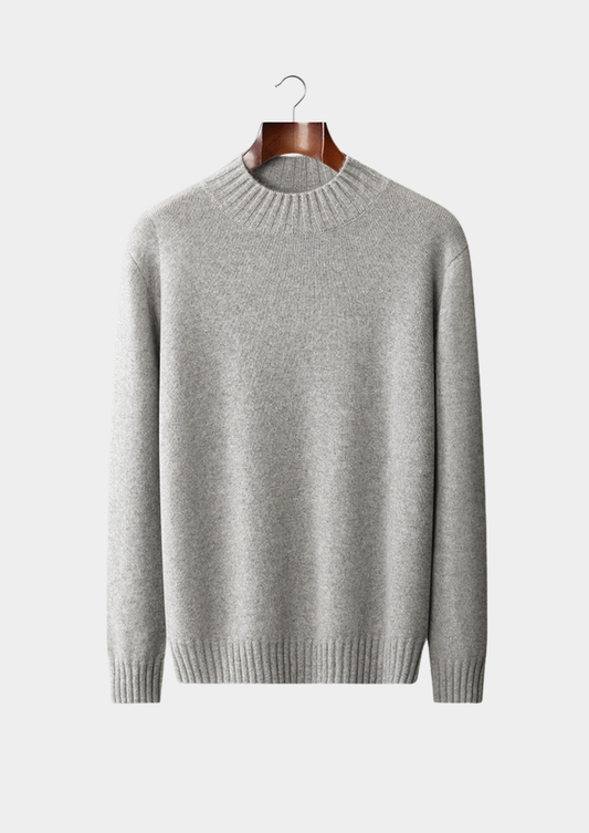 Pure Cashmere Mockneck Sweater | Auremmont