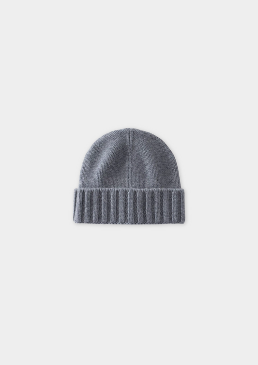 Light Gray Cashmere Wintertime Beanie | Auremmont