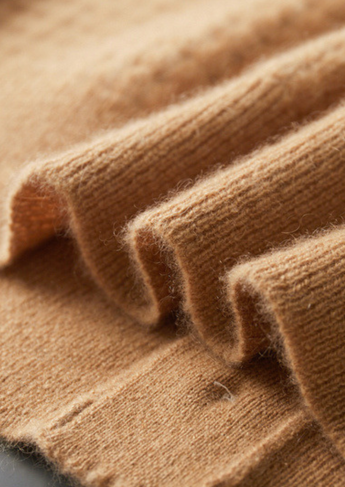 Pure Cashmere Caramel Textured Button Cardigan | Auremmont