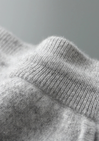 Premium Cashmere Light Gray Alain Leisure Set | Auremmont