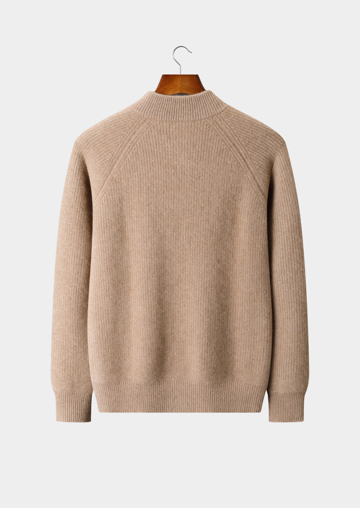 Pure Cashmere Beige Button Overshirt | Auremmont