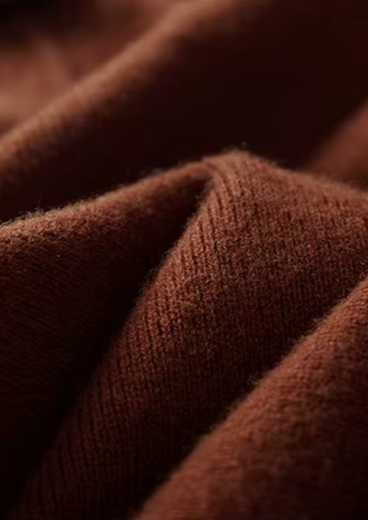 Pure Extra-Fine Merino Wool Ribbed Buttonless Polo | Auremmont