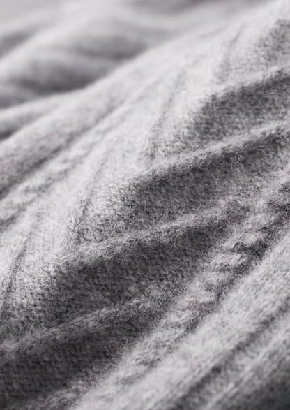 Pure Extra-Fine Merino Wool Patterned Zip Cardigan | Auremmont