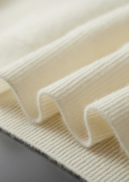 Premium Cashmere Ribbed Half-Zip Sweater | Auremmont