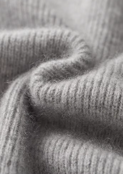 Pure Extra-Fine Merino Wool Ribbed Zip Cardigan | Auremmont