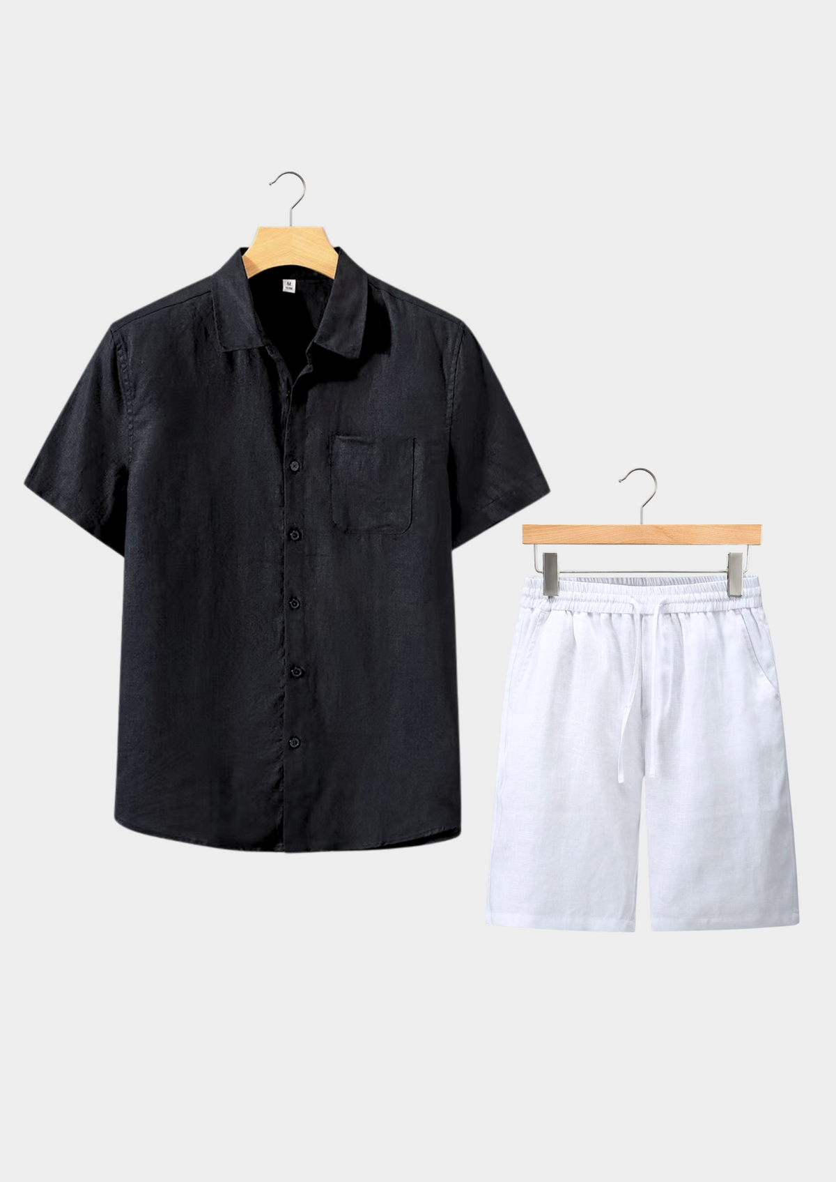 Dolcevita Shortsleeve Summer Set - Black/white | Auremmont