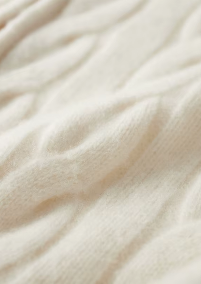 Pure Extra-Fine Merino Wool Dual-Zip Cable Cardigan | Auremmont