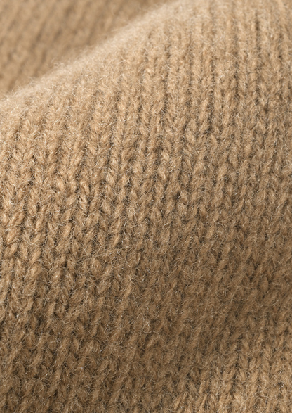Caramel Merino Wool Wintertime Beanie | Auremmont