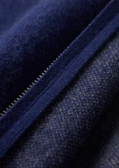 Premium Cashmere Navy Blue Torino Leisure Set | Auremmont