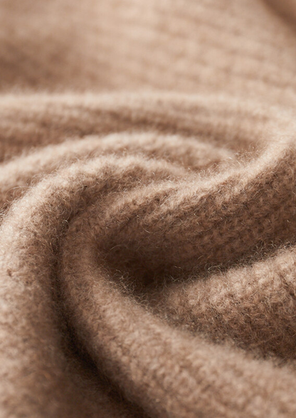 Pure Cashmere Beige Button Overshirt | Auremmont