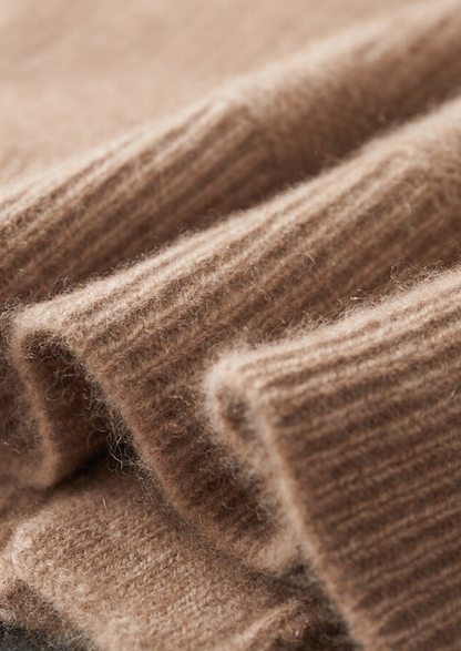 Pure Cashmere Beige Button Overshirt | Auremmont