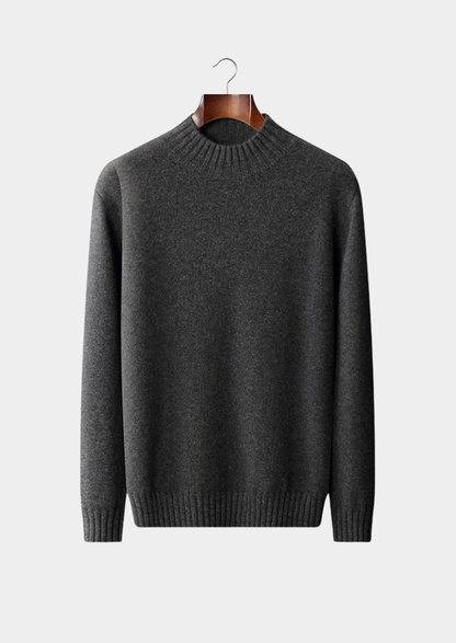 Pure Cashmere Mockneck Sweater | Auremmont