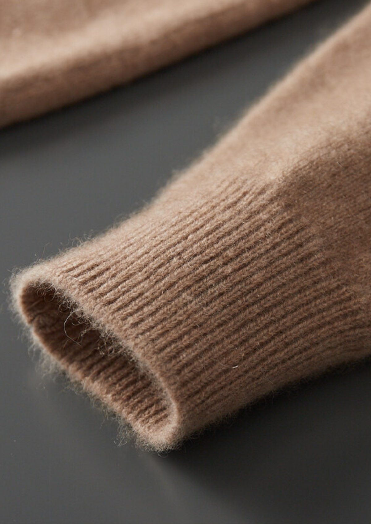 Pure Cashmere Beige Button Sweater | Auremmont