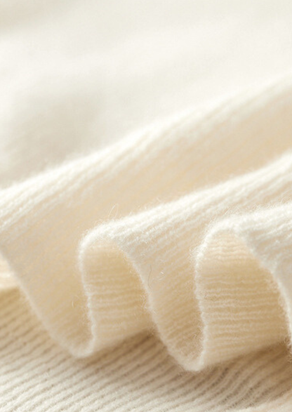 Pure Cashmere Ivory Body Warmer Vest | Auremmont