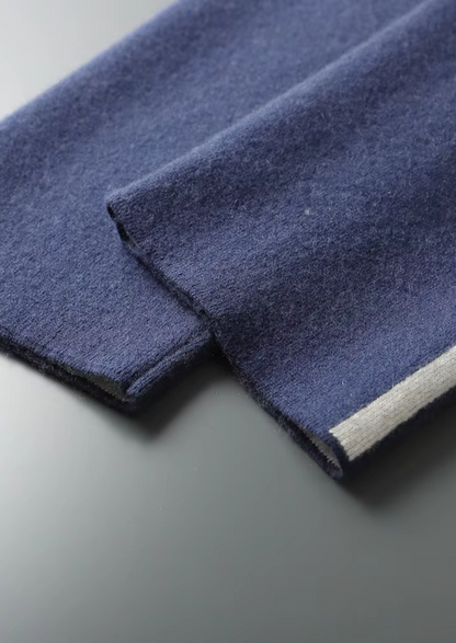 Premium Cashmere Navy Blue Milano Leisure Set | Auremmont