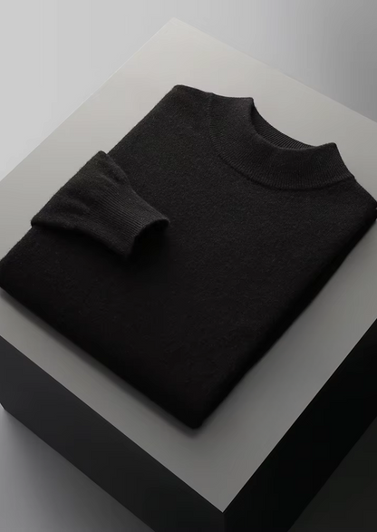 Pure Extra-Fine Merino Wool Classic Mockneck | Auremmont