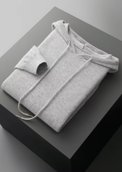 Pure Extra-Fine Merino Wool Light Gray Savro Set | Auremmont