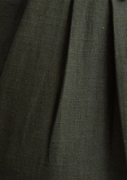 Cagliari Pleated Coastal Trousers - Olive | Auremmont