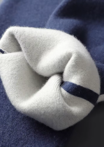Premium Cashmere Navy Blue Milano Leisure Set | Auremmont