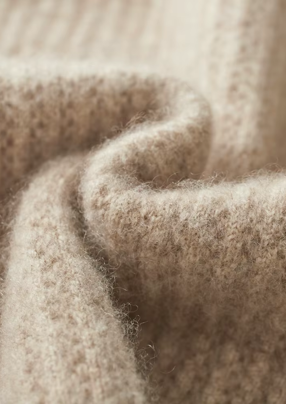 Pure Extra-Fine Merino Wool Ribbed Zipper Hoodie | Auremmont