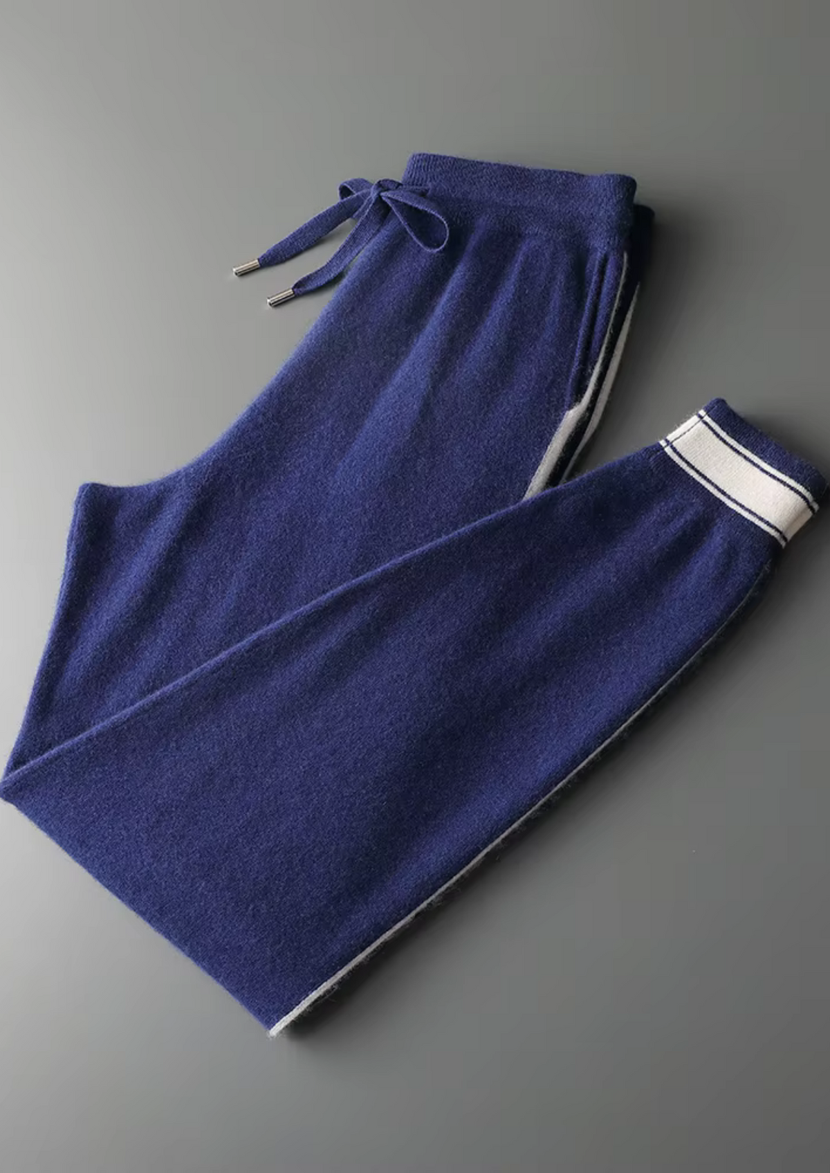 Premium Cashmere Navy Blue Vienna Leisure Set | Auremmont
