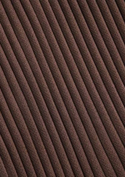 Coffee Pleated Summer Set | Auremmont