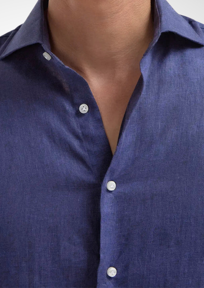 Portofino Coastal Shirt - Blue | Auremmont