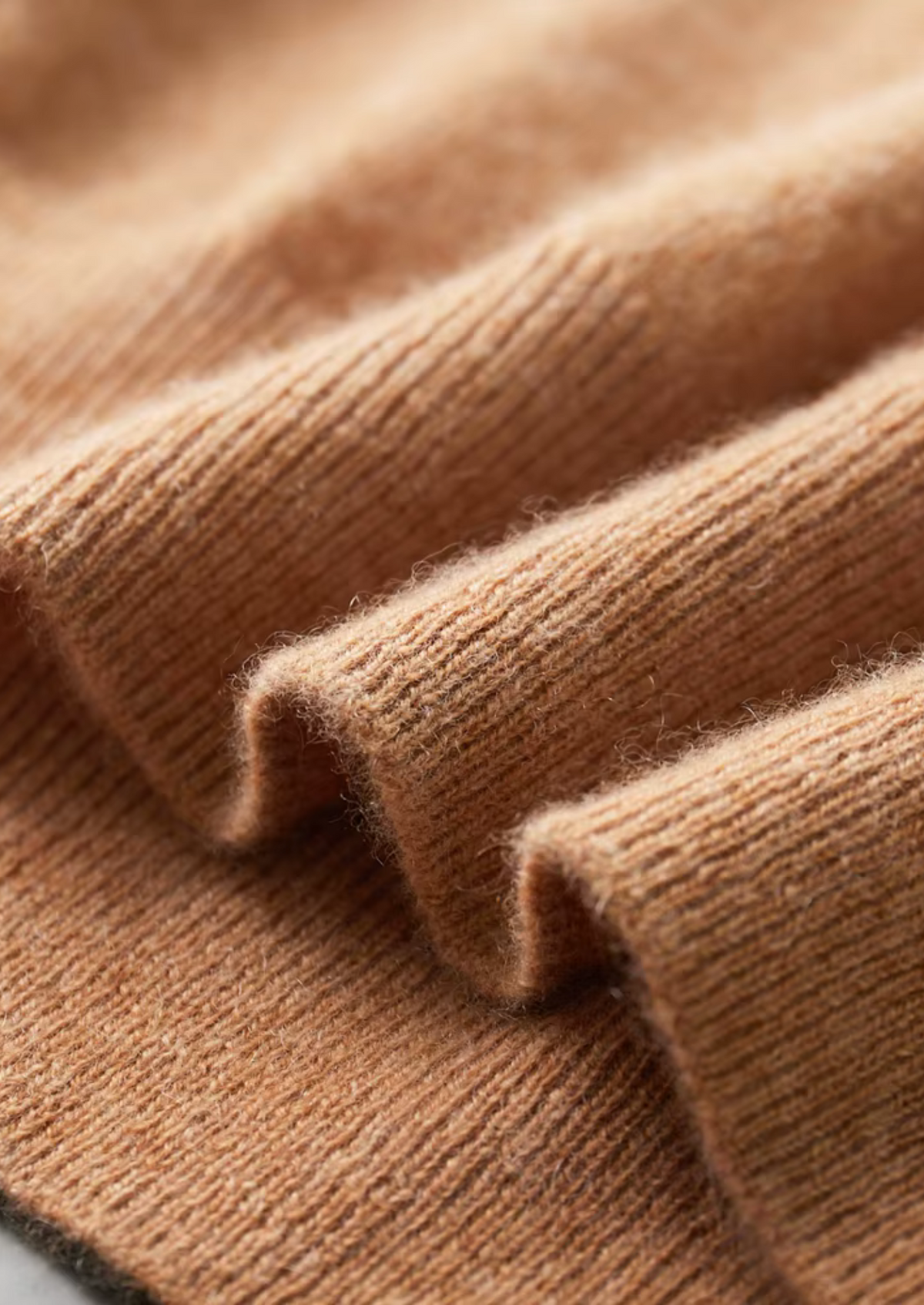 Premium Cashmere Classic Crewneck T-Shirt - Honey Mustard | Auremmont