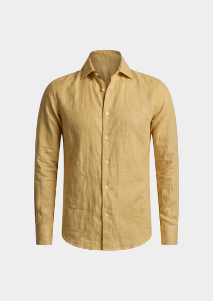 Portofino Coastal Shirt - Yellow | Auremmont