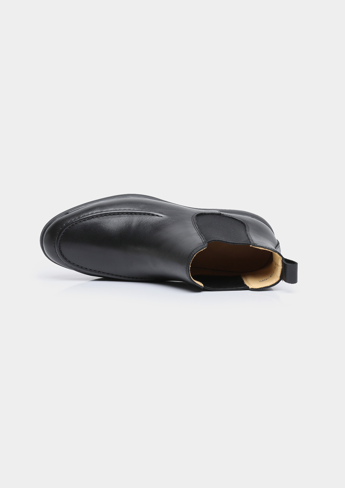 Black Leather Chelsea Boot | Auremmont