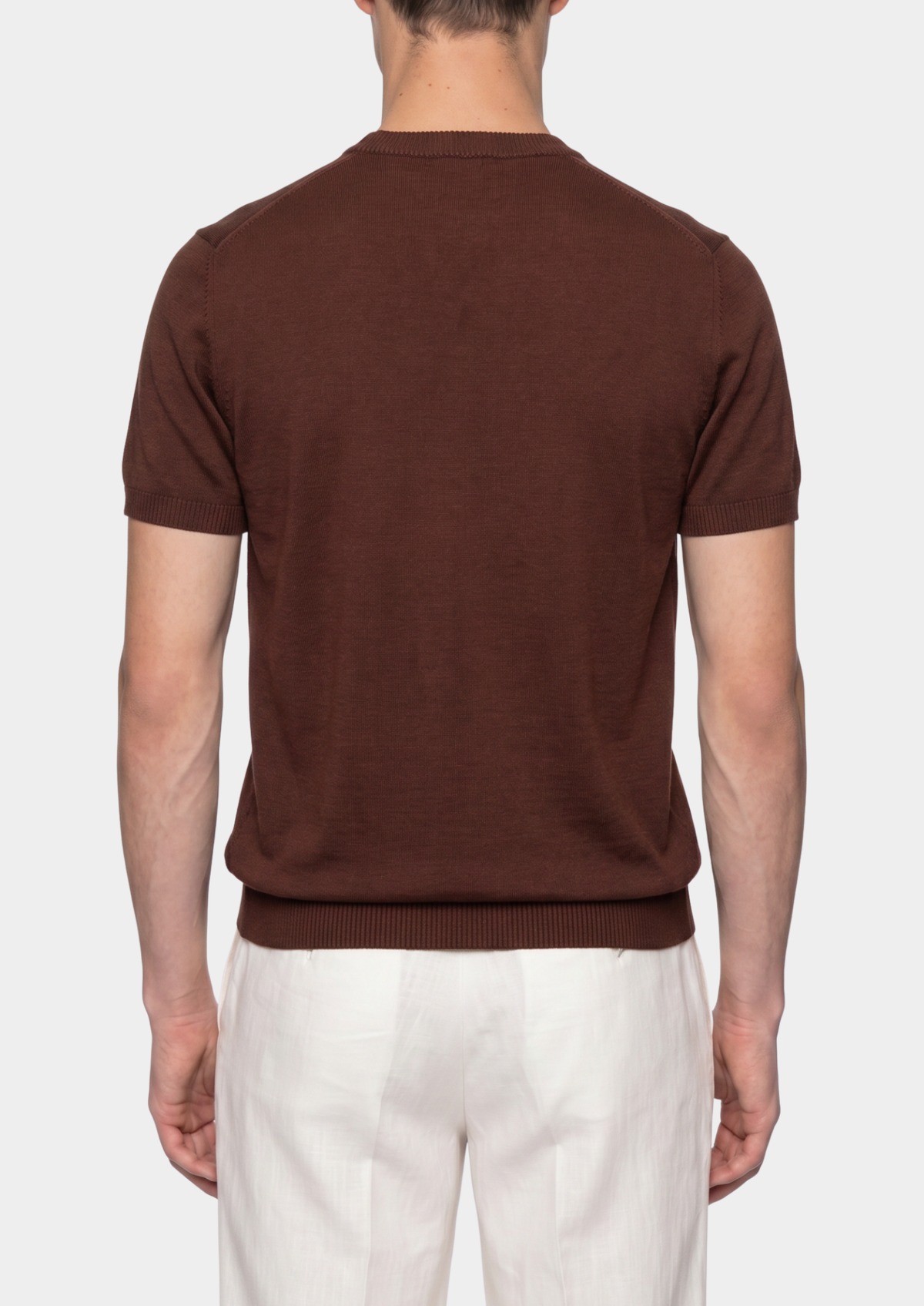 Essential Coffee Knitted Crewneck T-Shirt | Auremmont
