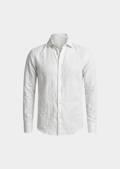 Portofino Coastal Shirt - White | Auremmont