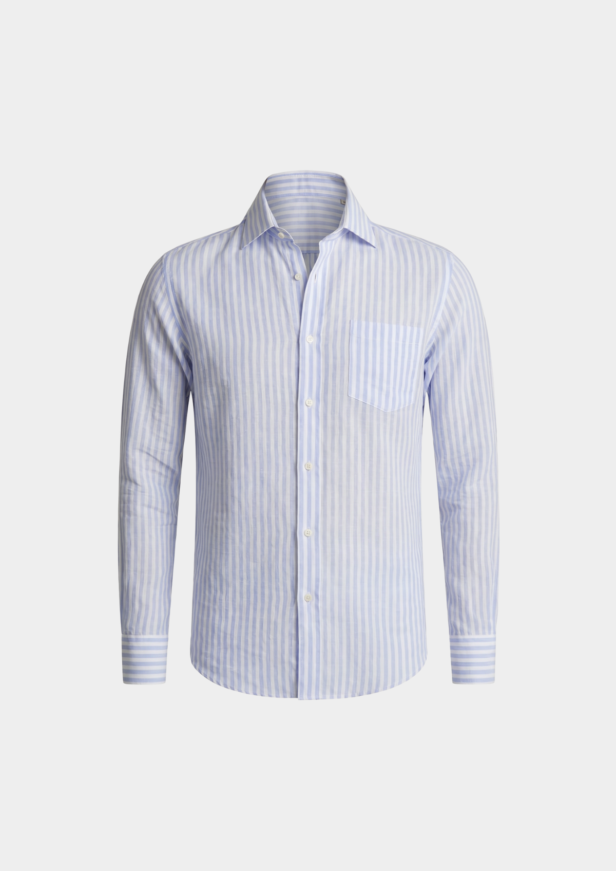 Portofino Striped Coastal Shirt - Light Blue | Auremmont