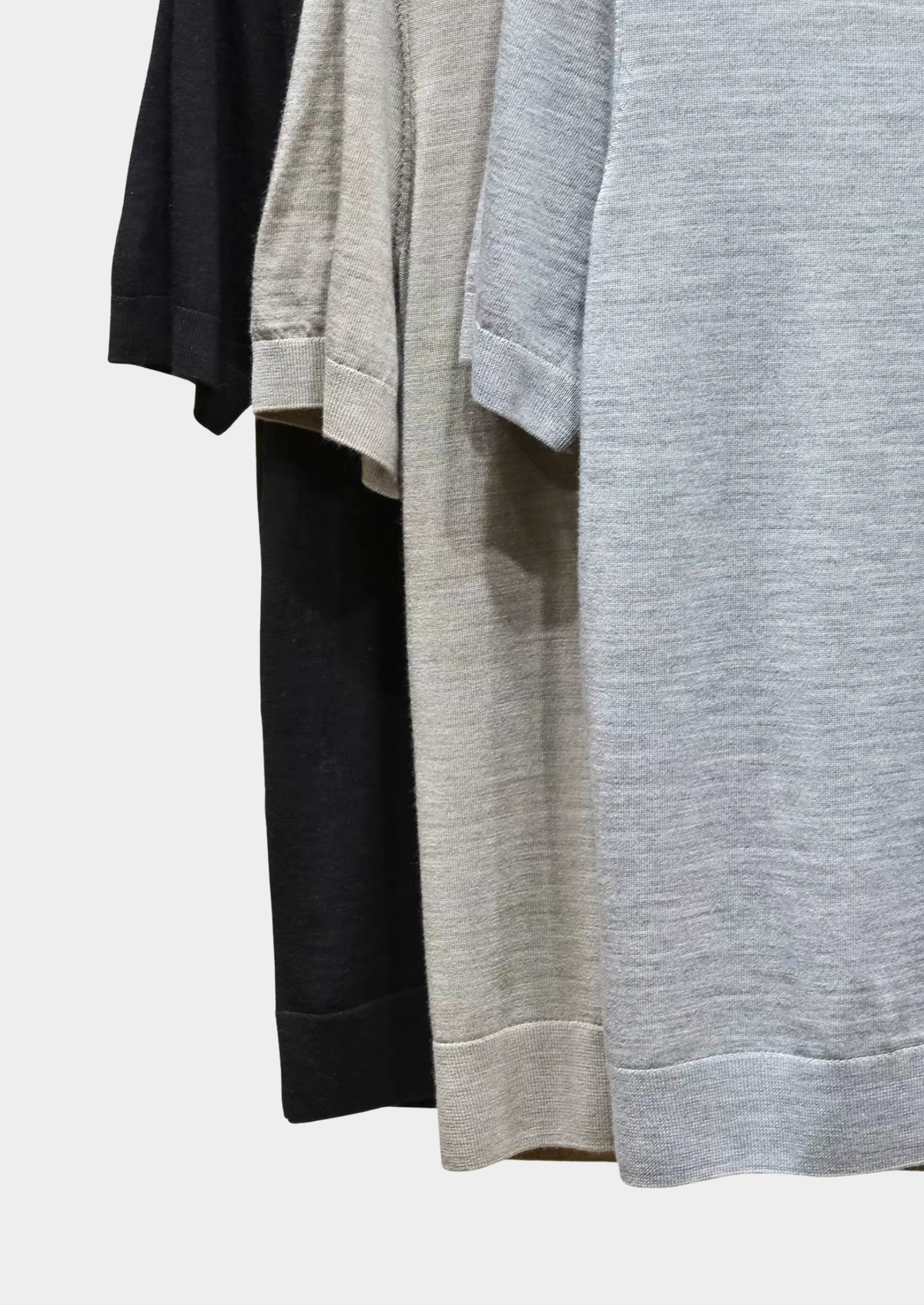 Ellis Light Gray Lightweight Polo Shirt | Auremmont