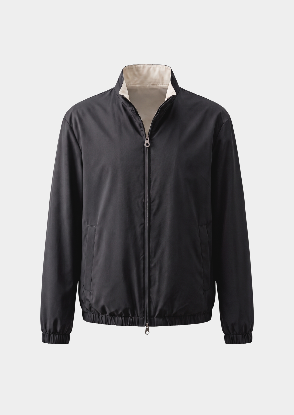 Black Technical Windbreaker Jacket | Auremmont