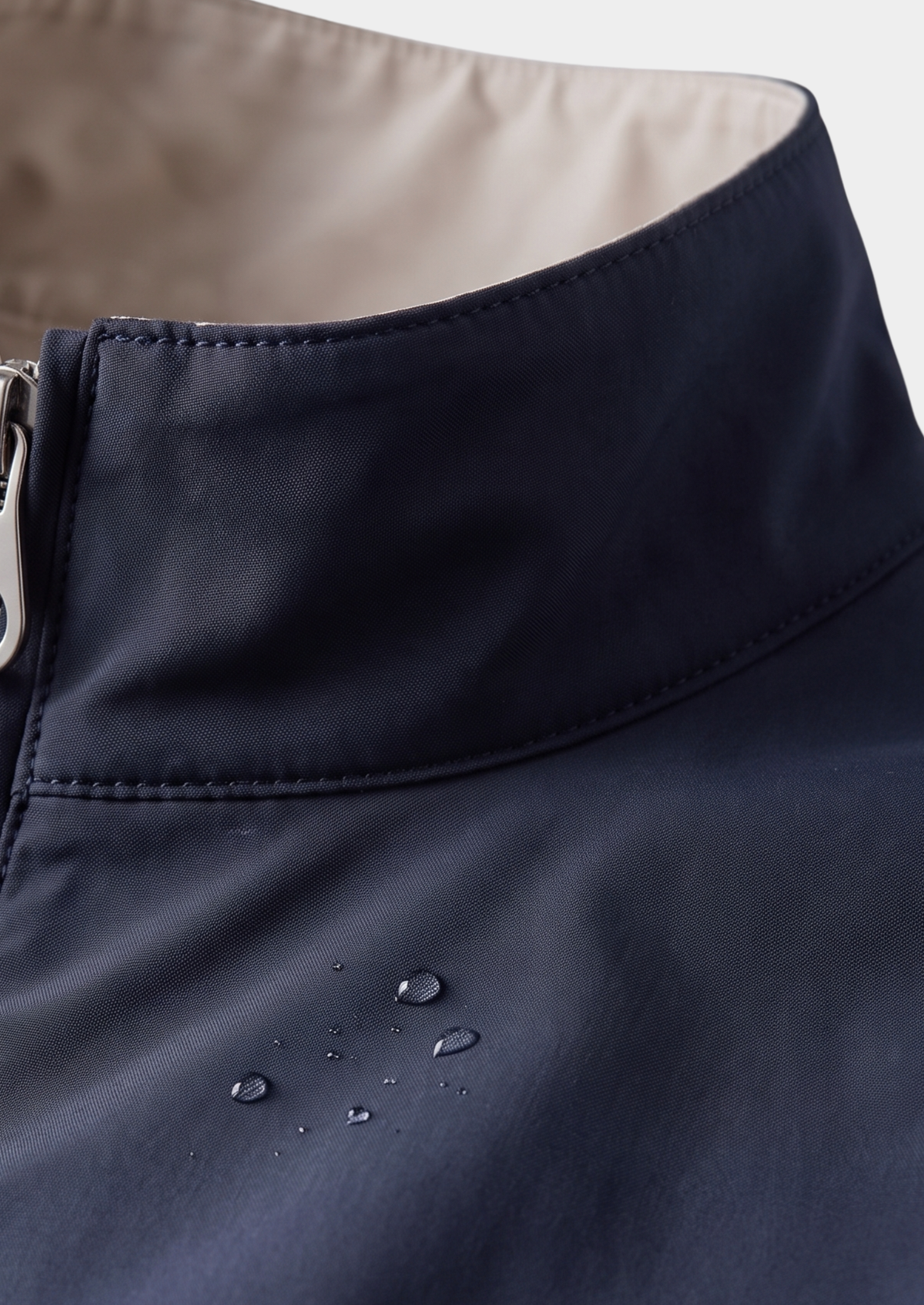Navy Blue Technical Windbreaker Jacket | Auremmont
