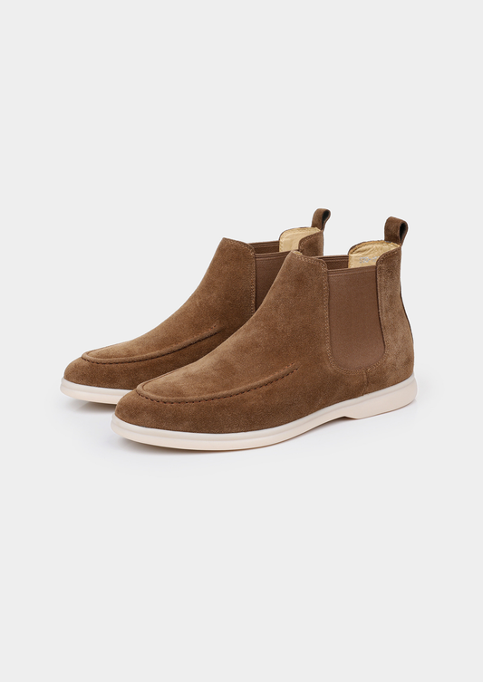 Light Brown Suede Chelsea Boot | Auremmont