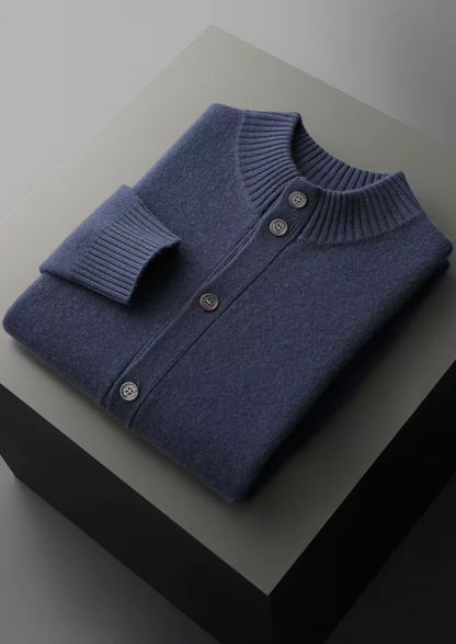Premium Cashmere Button Cardigan | Auremmont