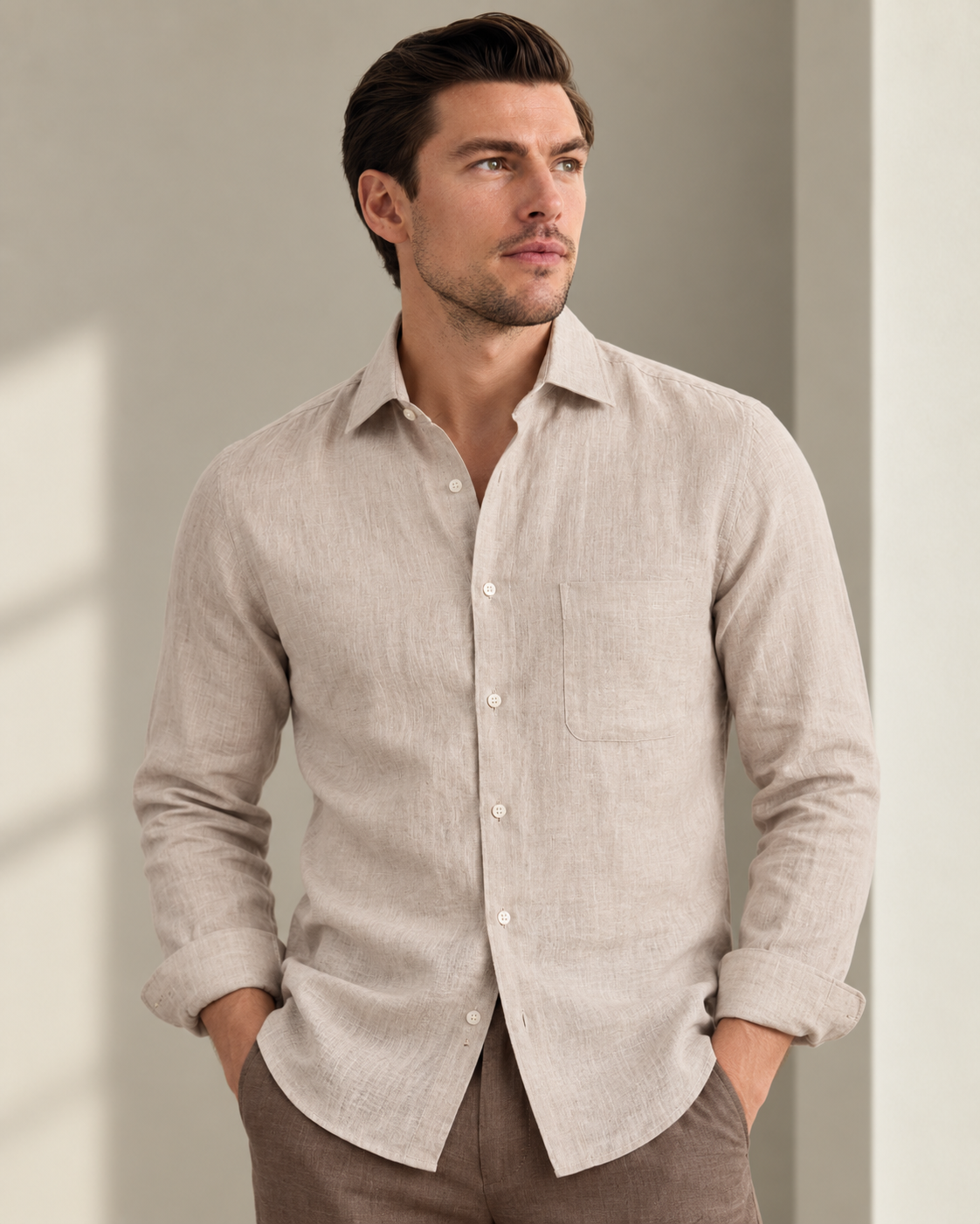 Portofino Coastal Linen Shirt