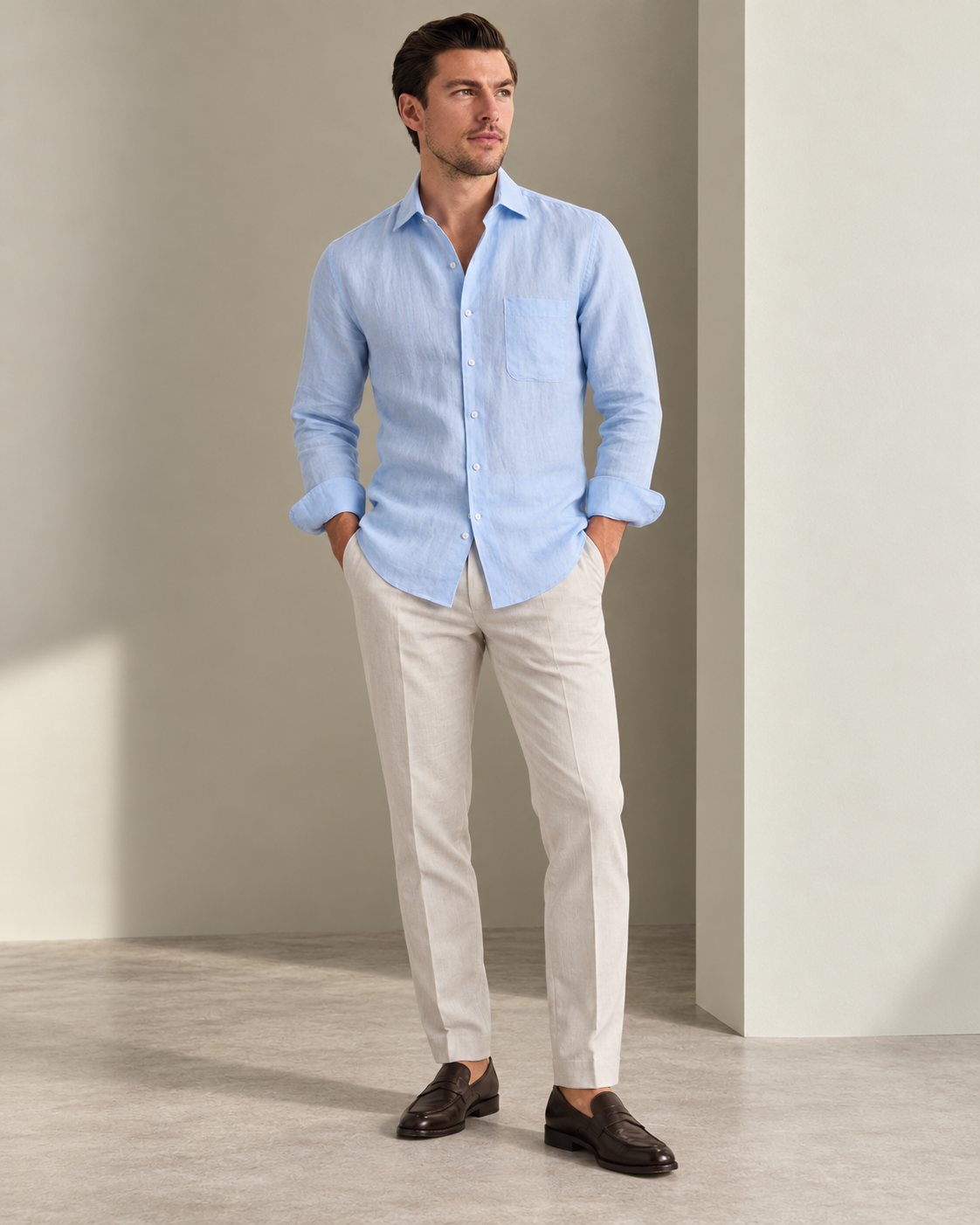 Portofino Coastal Linen Shirt