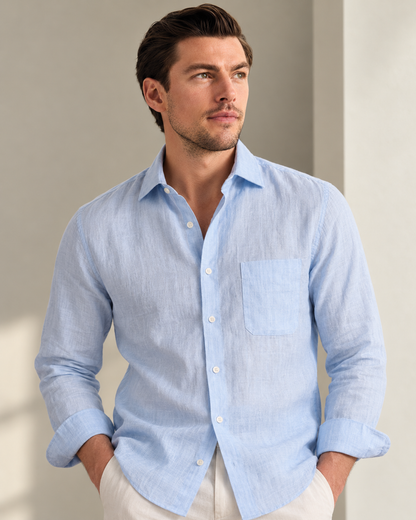 Portofino Coastal Linen Shirt