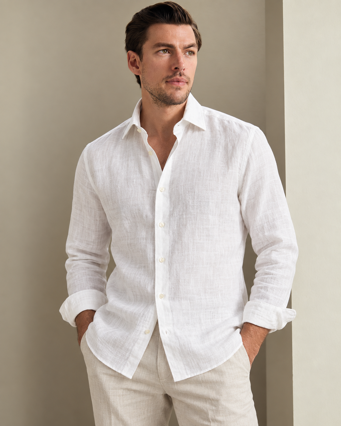 Portofino Coastal Linen Shirt
