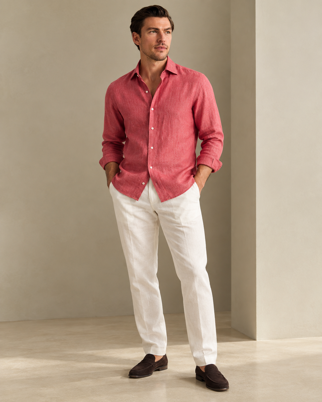 Portofino Coastal Linen Shirt