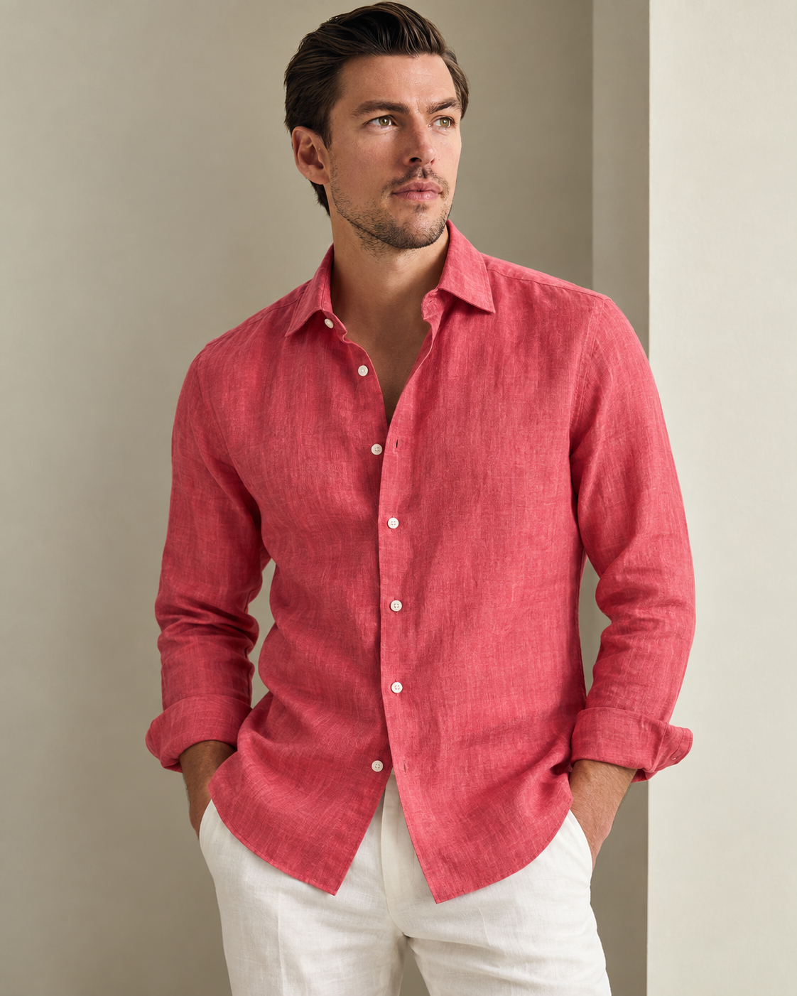 Portofino Coastal Linen Shirt
