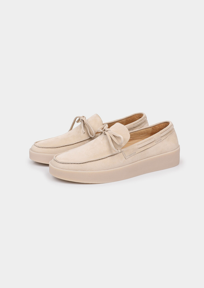Ivory Boat Loafers | Auremmont