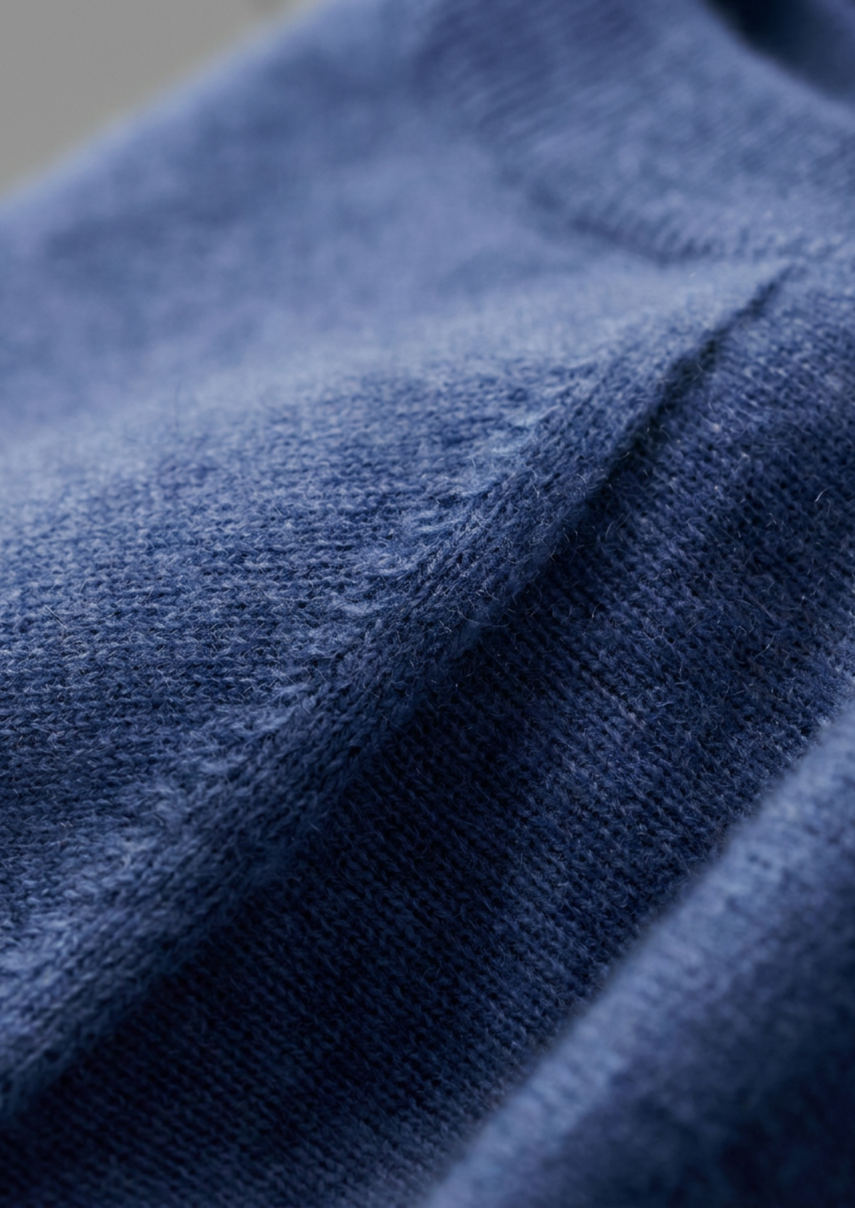 Premium Cashmere Classic Crewneck T-Shirt - Deep Atlantic | Auremmont